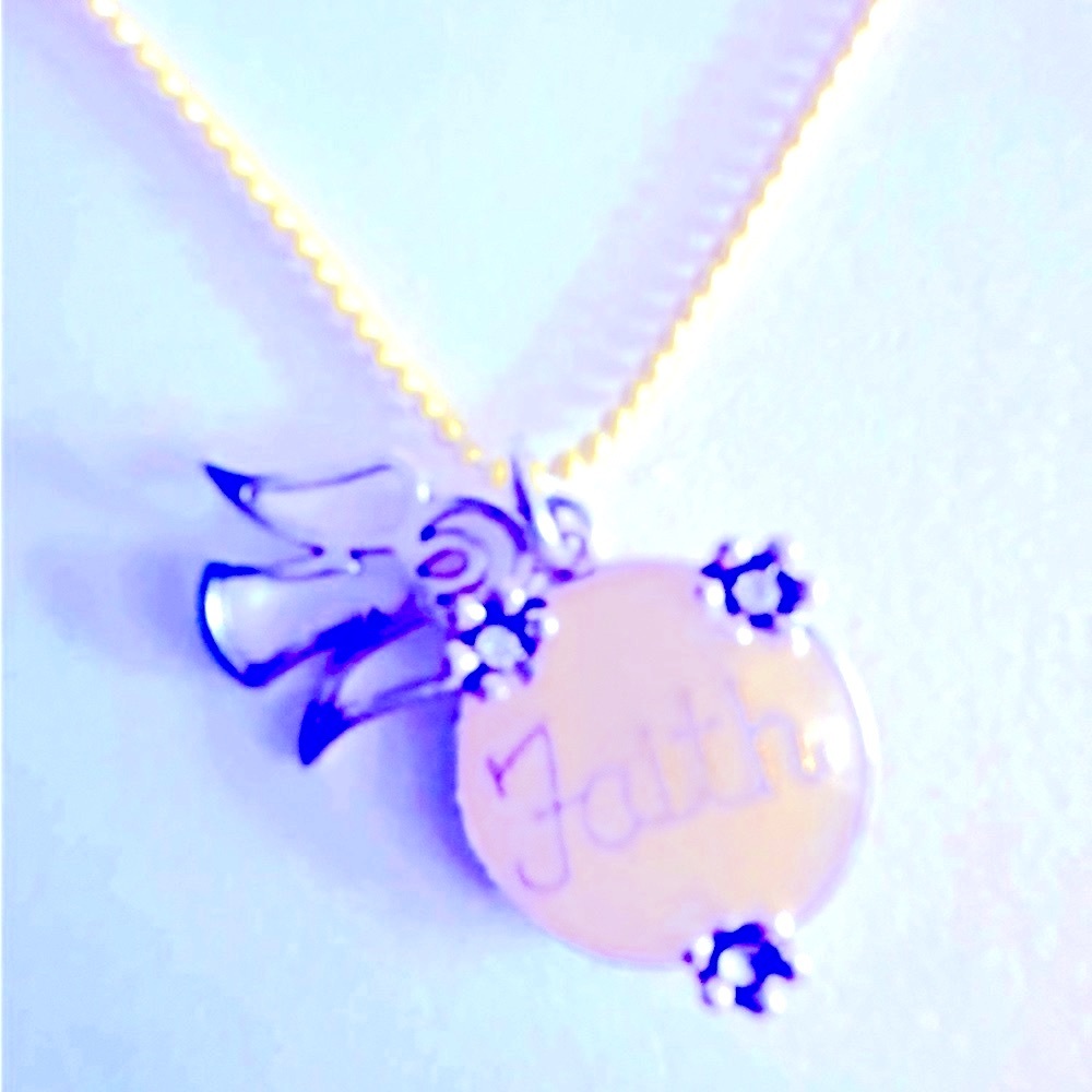 💰FREE add 1/bundle Necklace “Faith, Believe Trust, Love”, Angel, 26” ball chain